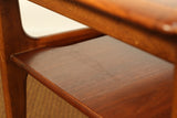Lane Side Table with Aluminum and Starburst Inlays