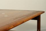 Lane Side Table with Aluminum and Starburst Inlays