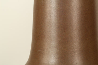 Martz Ceramic Lamps With Teak Accents - a Pair