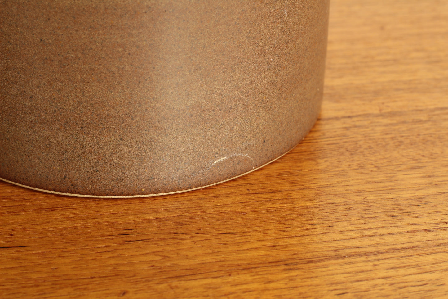 Martz Ceramic Lamps With Teak Accents - a Pair