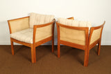 1960s Danish Teak Plexus Lounge Chairs by Illum Wikkelsø for CFC Silkeborg - a Pair