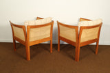 1960s Danish Teak Plexus Lounge Chairs by Illum Wikkelsø for CFC Silkeborg - a Pair