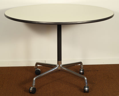 Herman Miller Eames Aluminum Group Dining Table with Casters