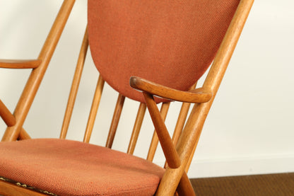 1960s Vintage Frank Reenskaug for Bramin Danish Teak Rocking Chair