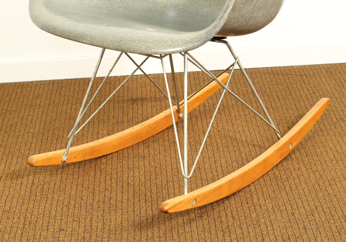 1950s Vintage Herman Miller Eames Fiberglass Rocker, 2nd Edition