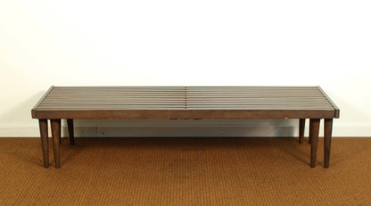 1960s John Keal for Brown Saltman Expanding Slat Bench