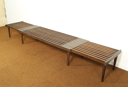 1960s John Keal for Brown Saltman Expanding Slat Bench