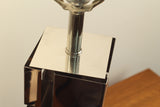 Curtis Jere for Laurel Geometric Chrome Lamps - a Pair