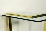 Vintage Brass Cantilever Side Table by DIA