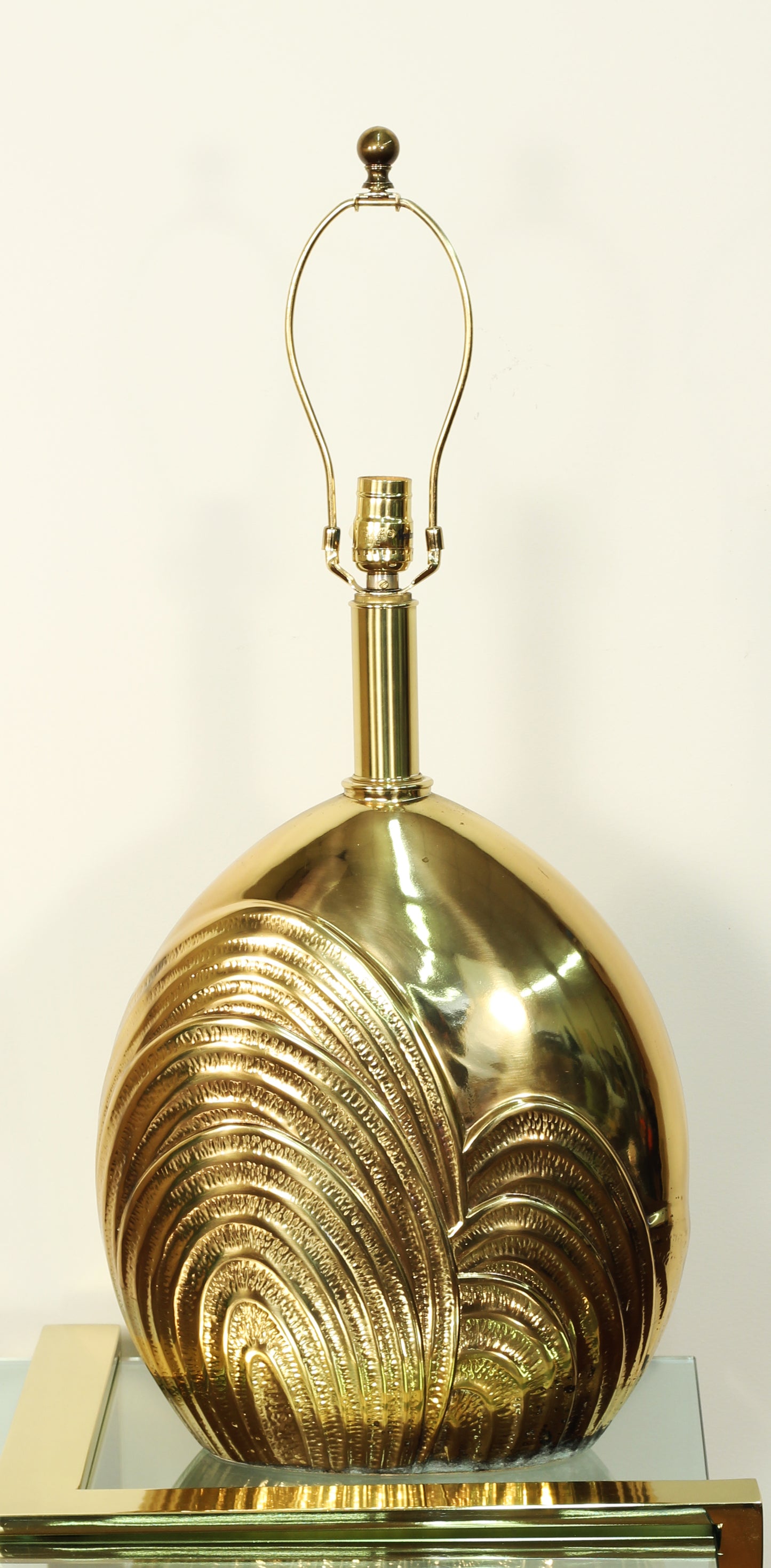 Cast Brass Table Lamp by Rembrandt