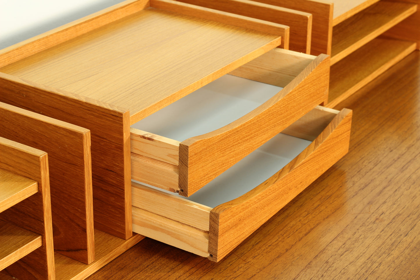 Danish Teak Large Desk Organizer by Pedersen & Hansen