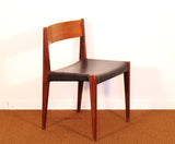 1960s Poul Hundevad Danish Teak Flip-Top Table and Four "Pia" Chairs - Set of 5