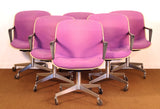 1970s Steelcase Rolling Chairs - Set of Six