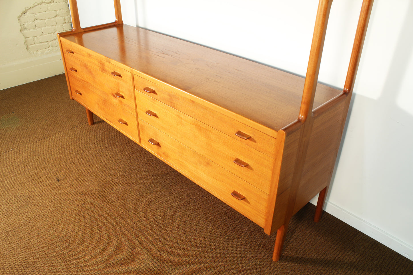 1950s Hans Wegner for Ry Mobler Model Ry-20 Danish Teak Credenza Hutch