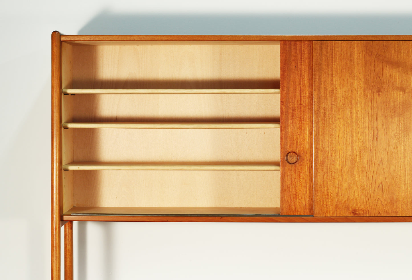 1950s Hans Wegner for Ry Mobler Model Ry-20 Danish Teak Credenza Hutch