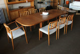 Niels Moller Danish Teak Dining Chairs - Set 8