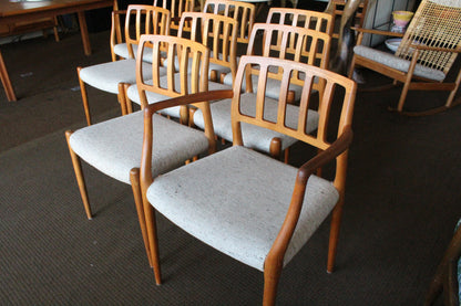 Niels Moller Danish Teak Dining Chairs - Set 8