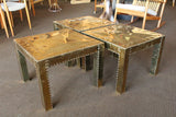Brass-Clad Sarreid Style Tables - Set 3