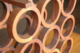 Custom Kraft Mid-Century Walnut Wine Rack
