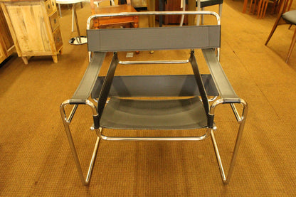Black Wassily Style Chairs - A Pair