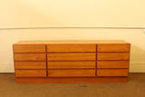 Mid-Century Danish Teak Twelve-Drawer Dresser