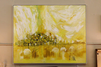Lee Reynolds Abstract Cityscape Van Guard Painting