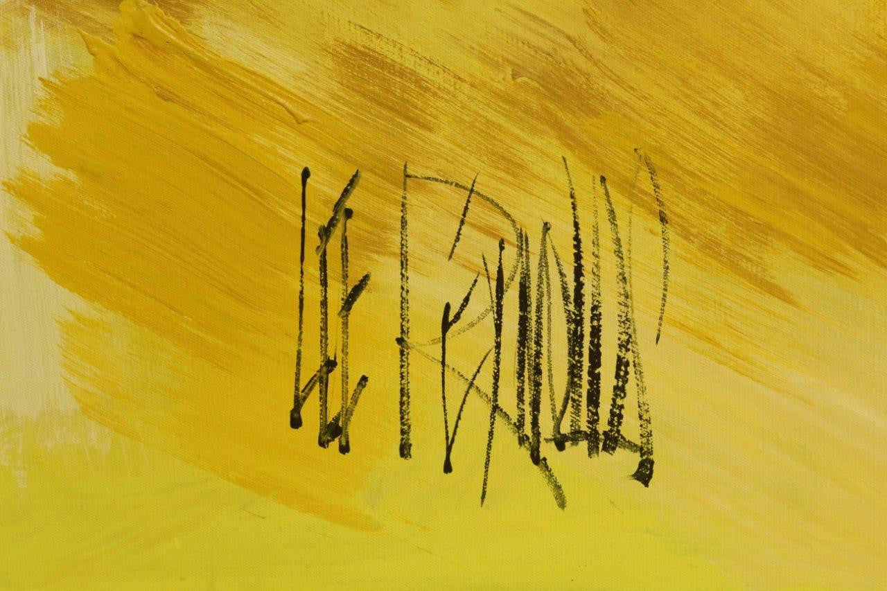 Lee Reynolds Abstract Cityscape Van Guard Painting