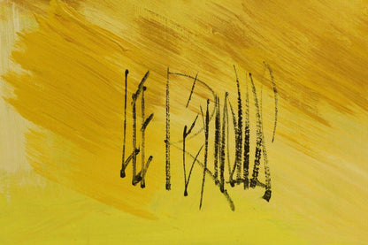 Lee Reynolds Abstract Cityscape Van Guard Painting