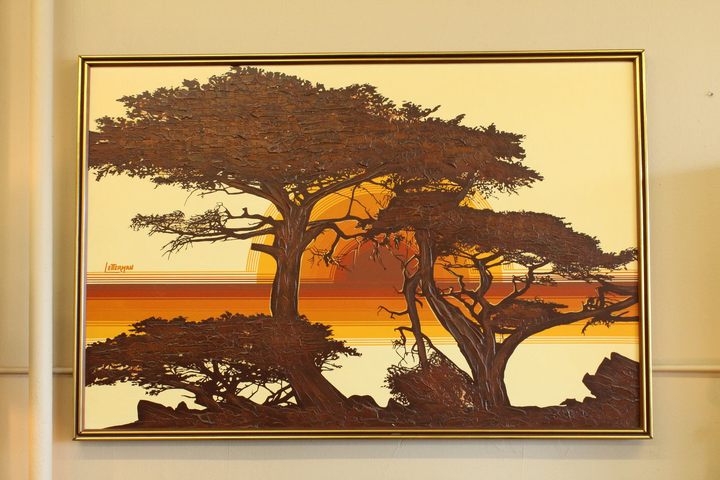 Mid-Century Letterman Painting