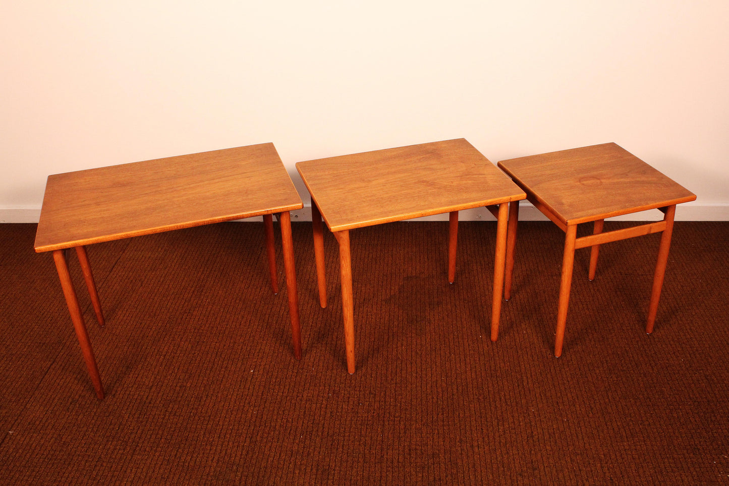 Swedish Teak Nesting Tables - Set of 3