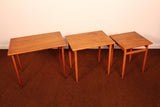 Swedish Teak Nesting Tables - Set of 3