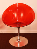 Kartell Opaque Red Chairs - A Pair