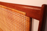 John Stuart Danish Teak & Cane Full Headboard