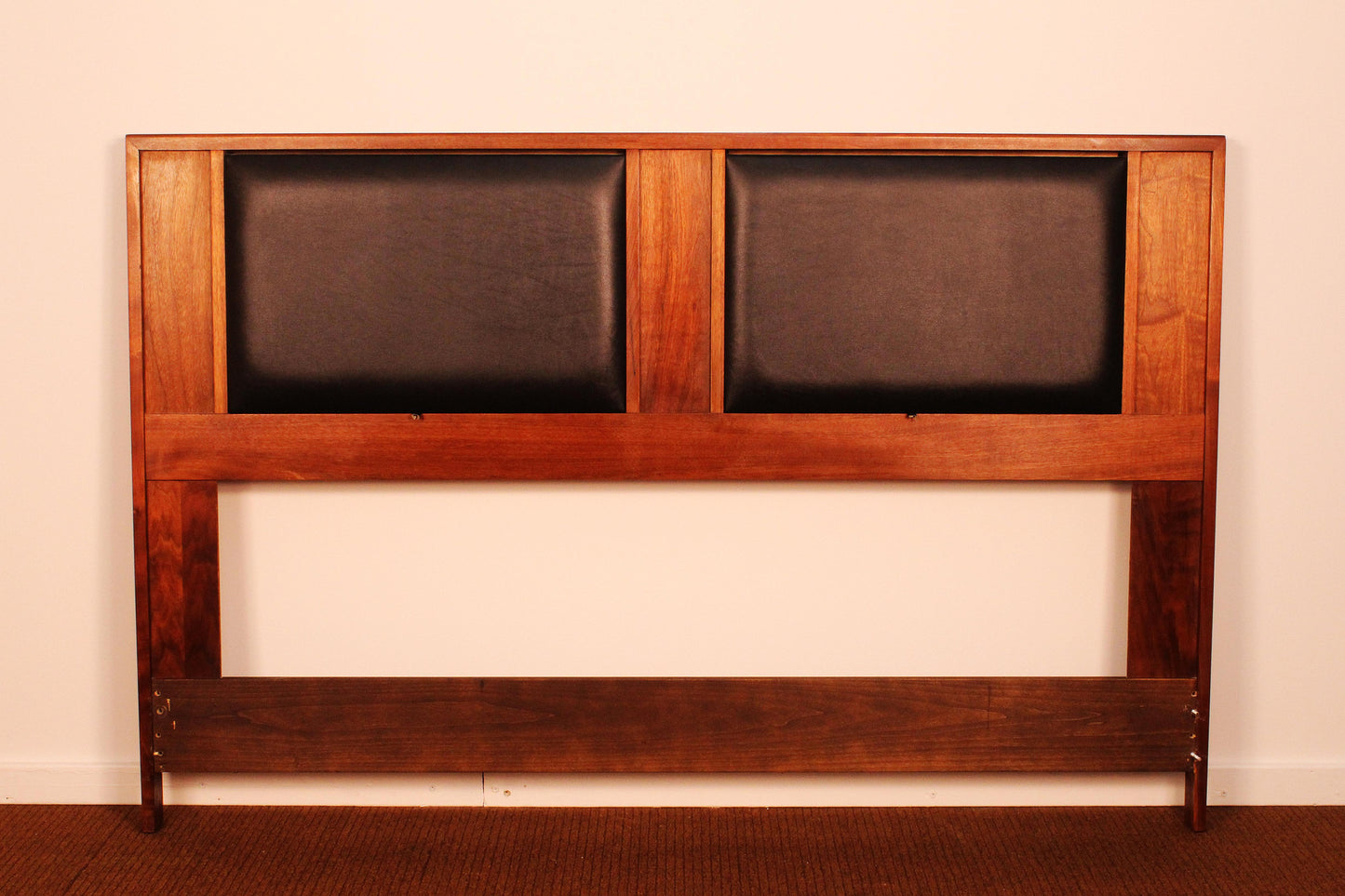John Keal for Brown Saltman Walnut Headboard Queen