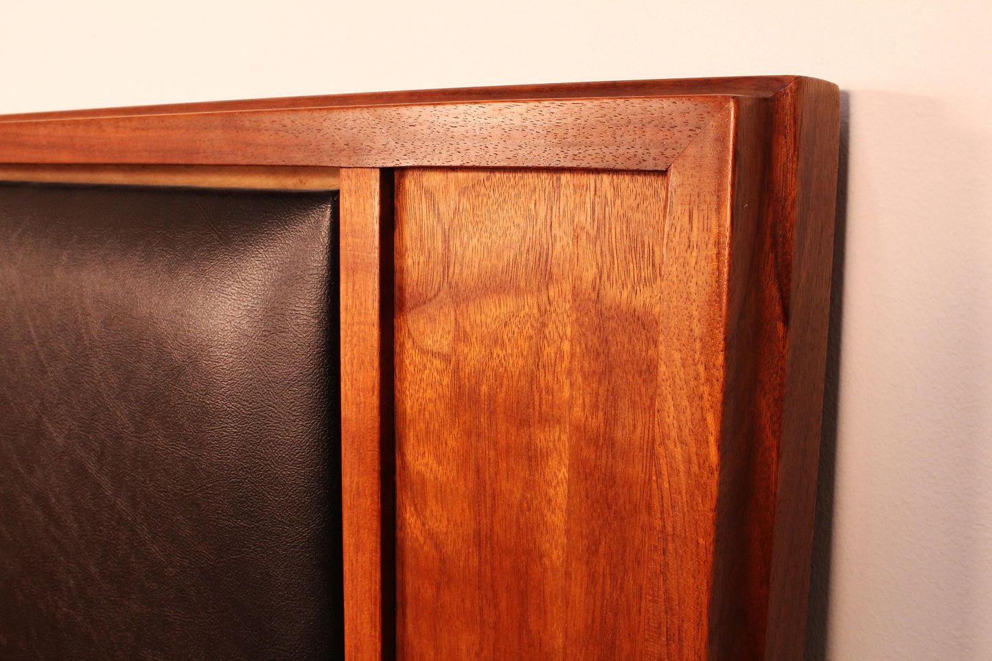 John Keal for Brown Saltman Walnut Headboard Queen