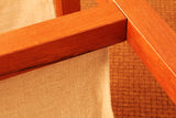 Danish Teak Rolling Magazine Caddy by Bent Silberg