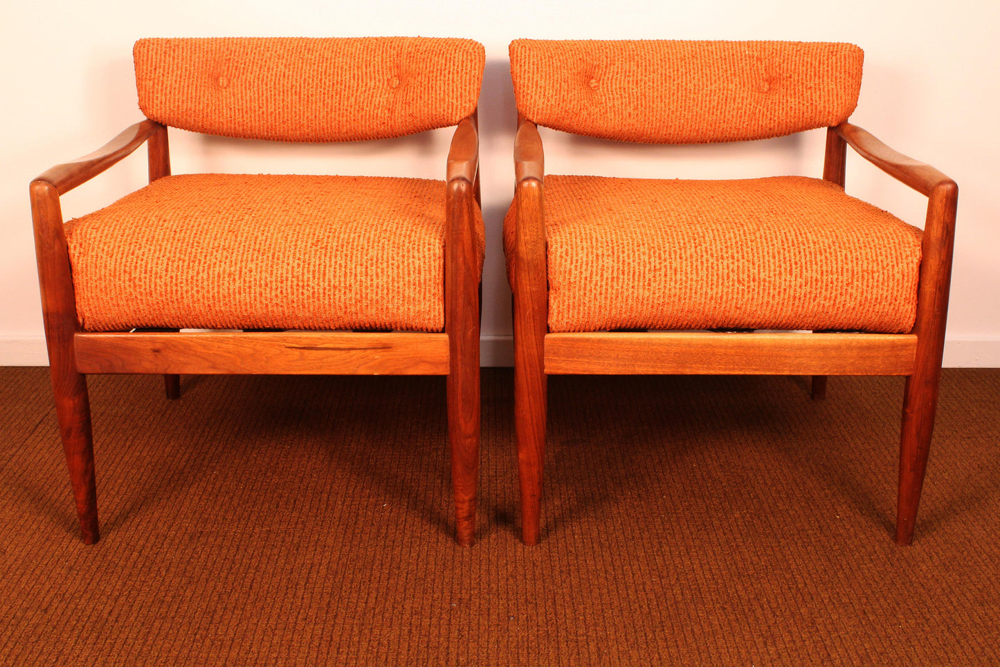 Adrian Pearsall for Craft Associates #834-C Lounge Chairs- Pair