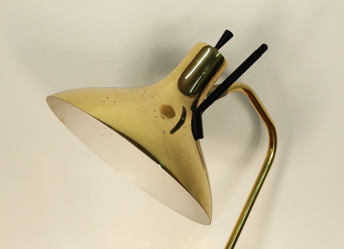 Maurizio Tempestini Lightolier Style Brass Table Lamp