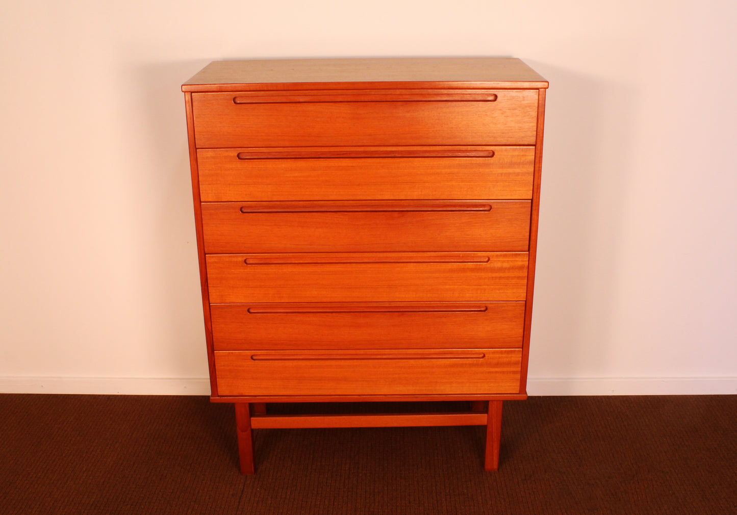 Danish Teak High-Boy Dresser by Nils Jonsson for Hjn Mobler
