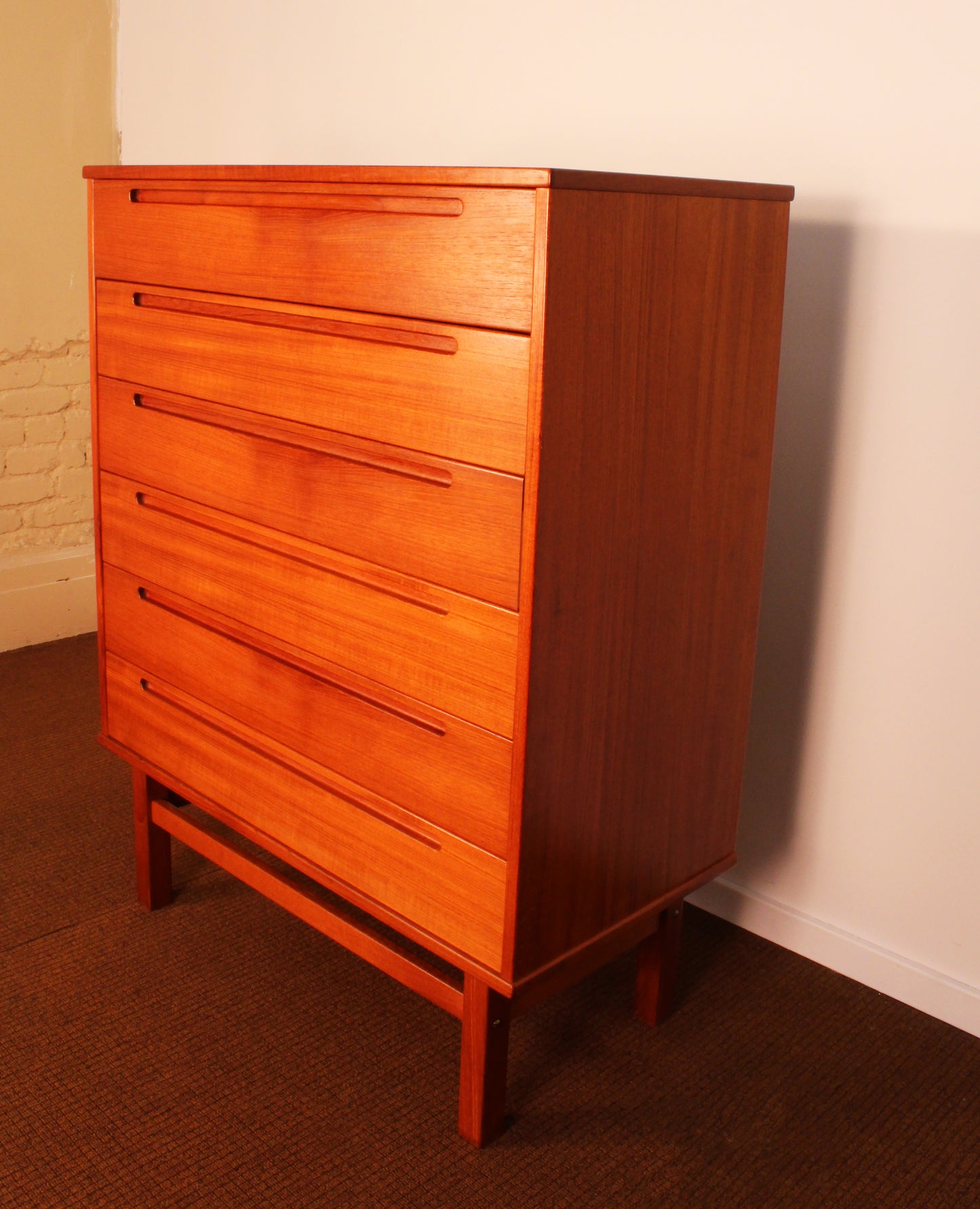 Danish Teak High-Boy Dresser by Nils Jonsson for Hjn Mobler
