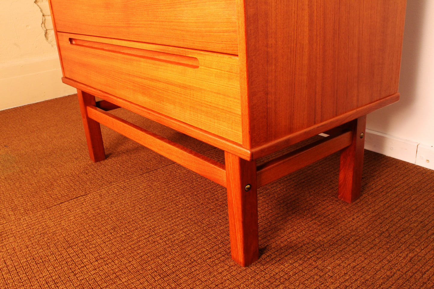 Danish Teak High-Boy Dresser by Nils Jonsson for Hjn Mobler