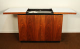 Dillingham Walnut Bar Cart With Wine Rack