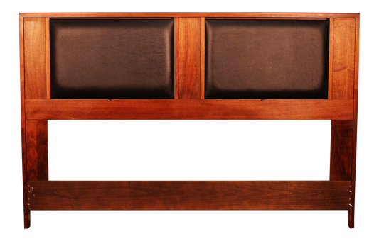 John Keal for Brown Saltman Walnut Headboard Queen