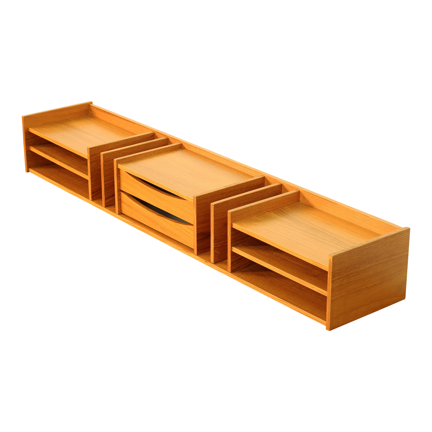 Danish Teak Large Desk Organizer by Pedersen & Hansen