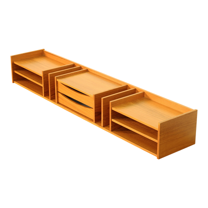 Danish Teak Large Desk Organizer by Pedersen & Hansen