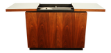 Dillingham Walnut Bar Cart With Wine Rack