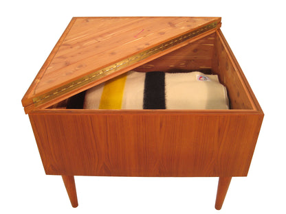 Teak Danish Cedar-Lined Blanket Chest