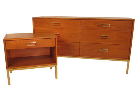 Drexel Suncoast 6-Drawer Dresser w/ Mirror and Nighstand