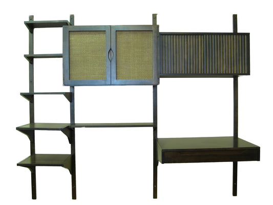 Mid-Century Wall Unit/Shelving/Desk