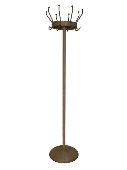 Mid-Century Aluminum Industrial Barbershop Coat Hat Rack